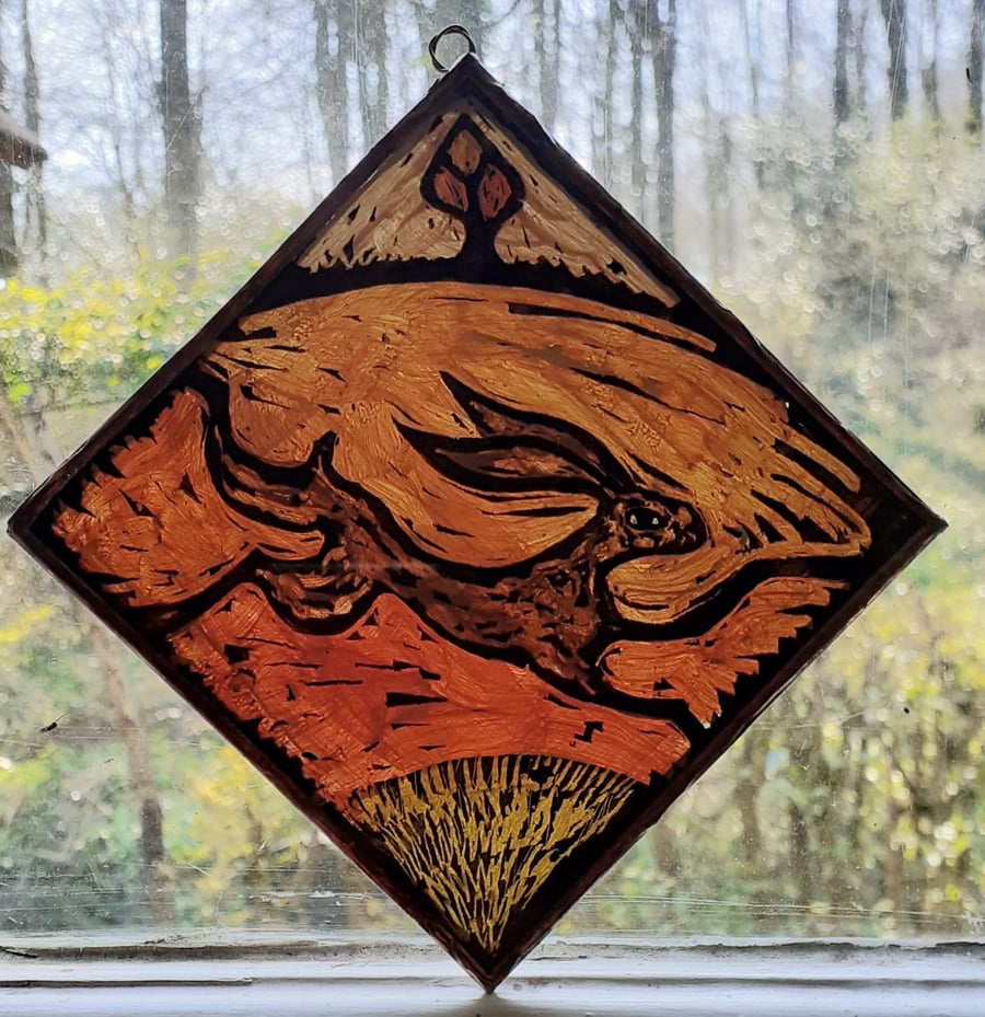 HARE SUNCATCHER  or WALLHANGING