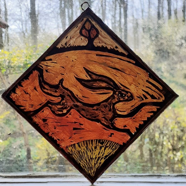 HARE SUNCATCHER  or WALLHANGING