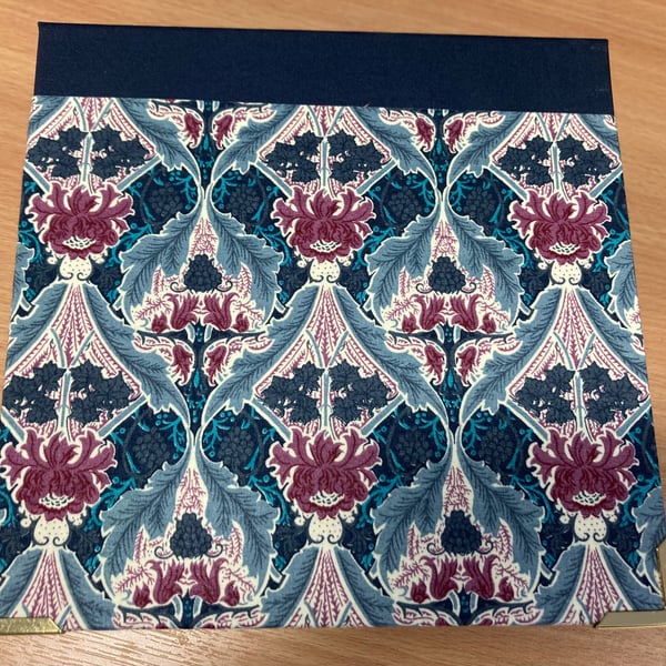 Handmade boxes covered in Liberty bookcloth