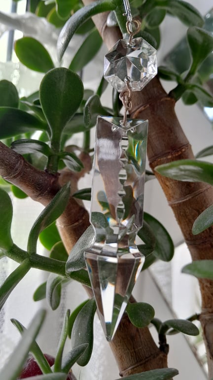 Vintage Chandelier Crystal Glass