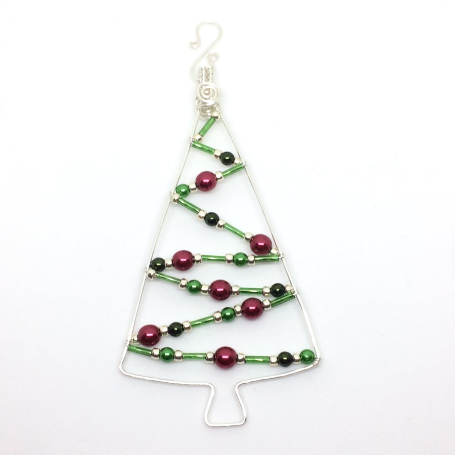 Silver Plated Christmas Tree Decoration