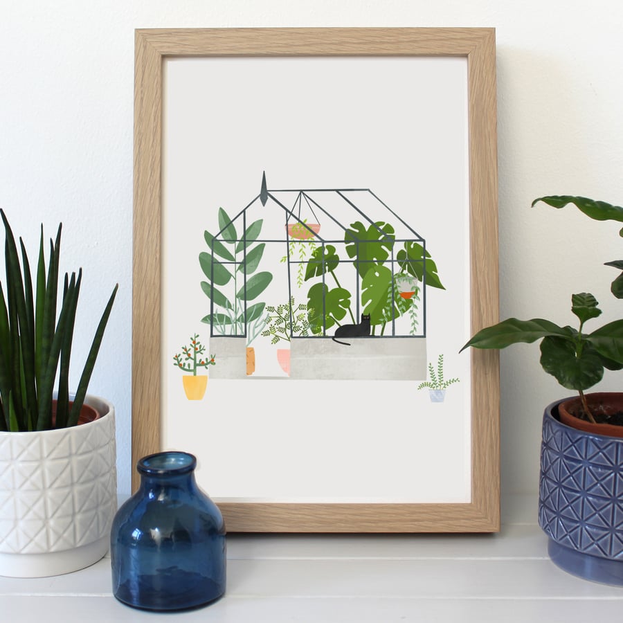 Greenhouse A4 Art Print - Sale