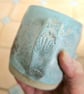 A handmade Mermaid mug, stoneware cup, turquoise glaze - Image 4