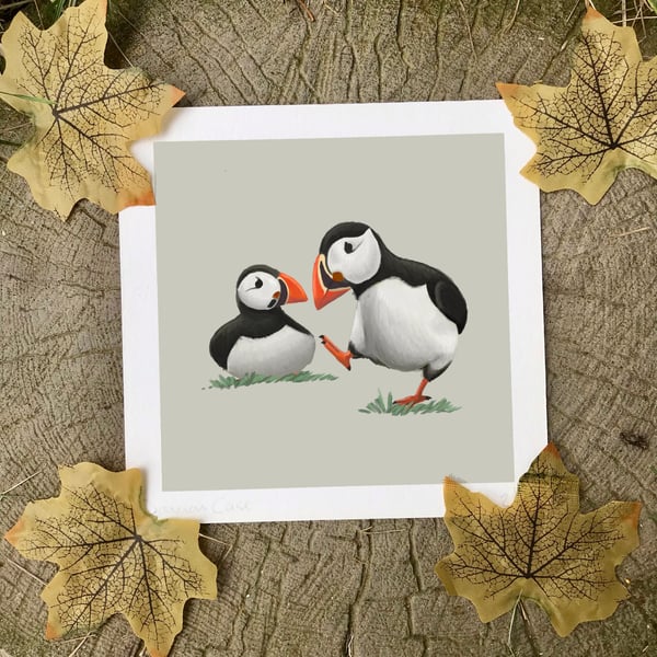 Puffins Art Print