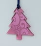 Silver mirrored tree - swirl design - Image 1