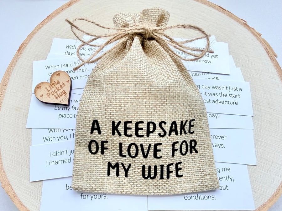 A Keepsake of Love for My Wife, 31 Quotes, Wedding Anniversary Groom Gift