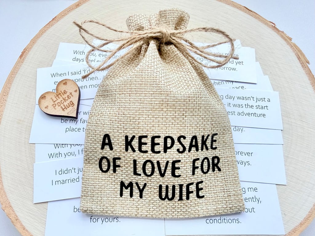 A Keepsake of Love for My Wife, 31 Quotes, Wedding Anniversary Groom Gift