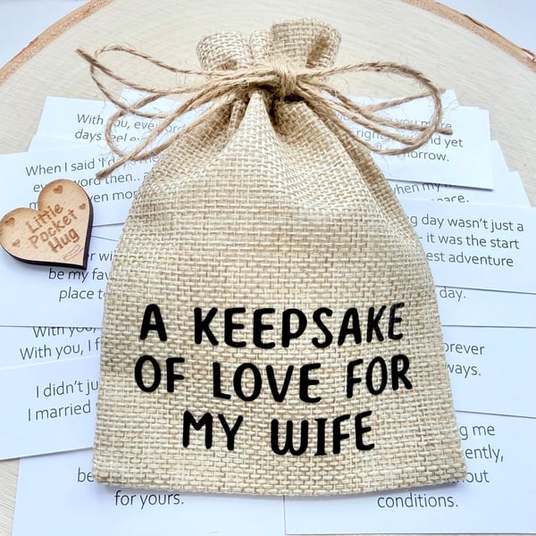 A Keepsake of Love for My Wife, 31 Quotes, Wedding Anniversary Groom Gift