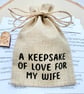 A Keepsake of Love for My Wife, 31 Quotes, Wedding Anniversary Groom Gift