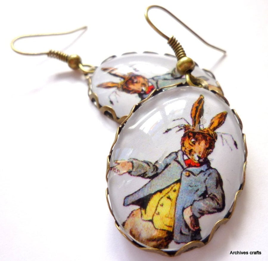 Mad March Hare earrings