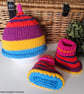 Baby Girl's Pure Cotton Beanie Hat & Booties Set 3-9 months size  - Image 6