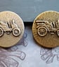 28mm, 1 & 1 8" 44L VINTAGE CAR BUTTONS - Image 1