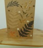 WINTER LEAVES HANDMADE GREETING CARD. - Image 1