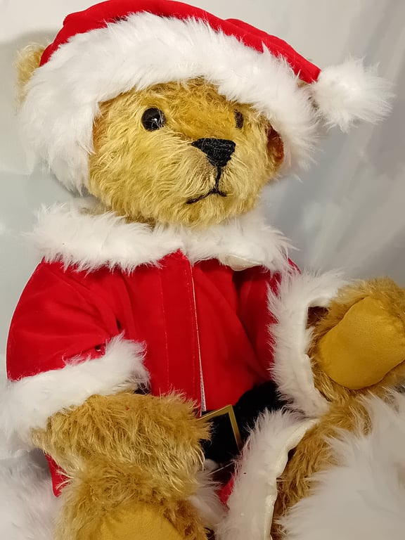 Father Christmas Mohair Teddy Bear