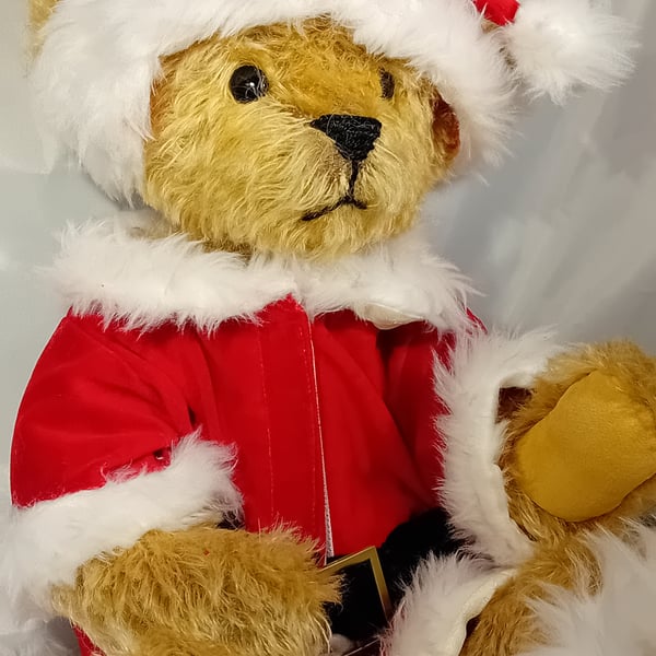 Father Christmas Mohair Teddy Bear