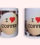 I Love Coffee Mug. Mugs for coffee lovers - Image 1