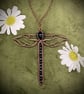 Antique copper wire wrapped Dragonfly - Image 1