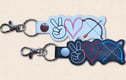 Peace Love Keyrings