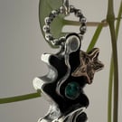 Reef Fish Shimmer silver pendant