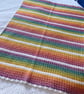 Scallop edge Striped Crocheted Baby Blanket - Image 3