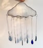Stained Glass Large Rain Cloud - Handmade Hanging Window Decoration - Image 9