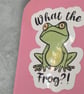 Funny Frog Quote Sticker, Froggy Decal, Novelty Animal Sticker, Single Sticker  - Image 2