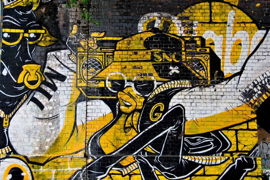 Street Art Graffiti Digbeth Birmingham UK Photograph Print