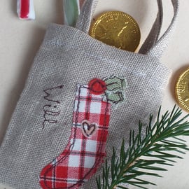 Personalised Mini Christmas Bag