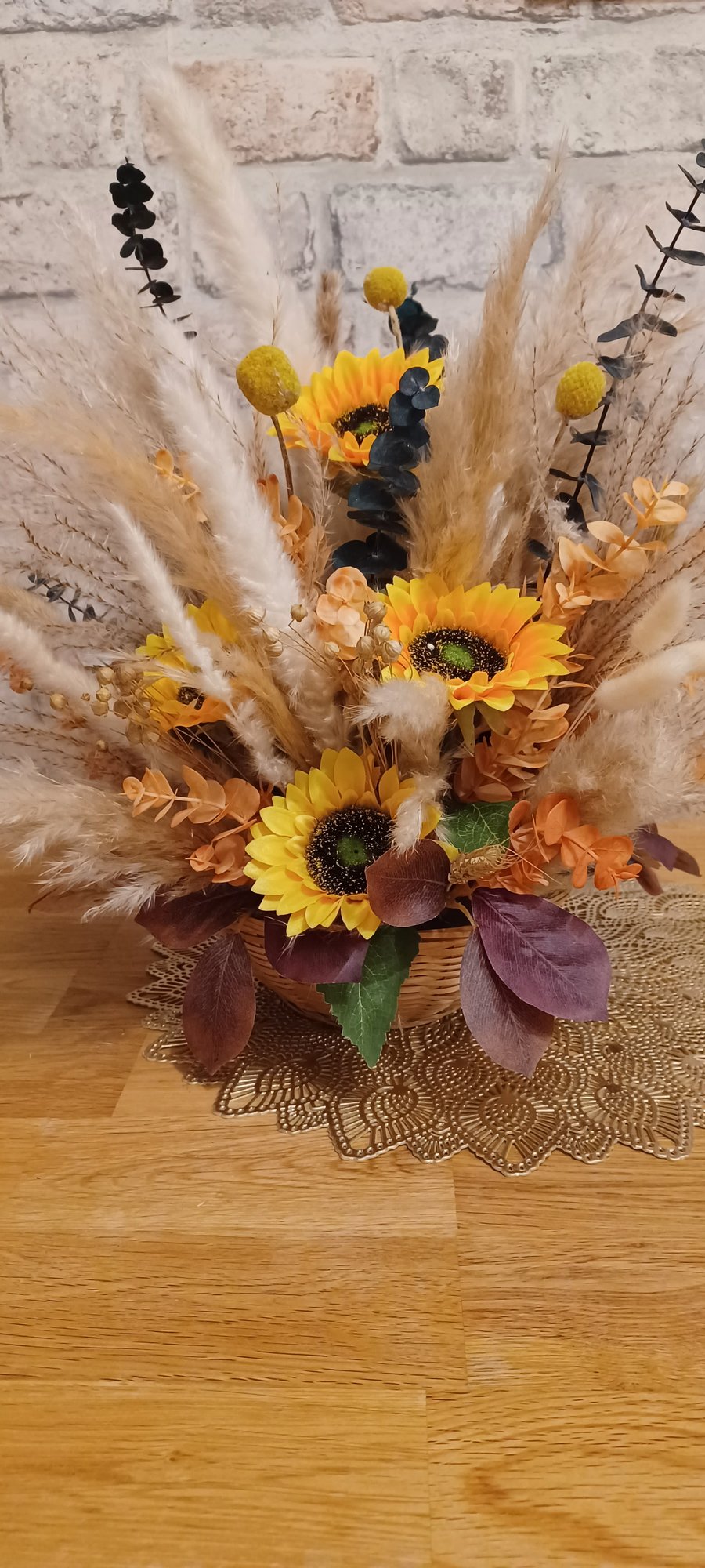 Sunny SunflowerFfireplace  Floral Arrangement