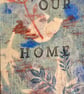 'Black raven' mixed media mini wooden house decoration - Image 6