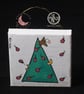 Cats in the Christmas Tree, Canvas Christmas Decoration  - Image 1