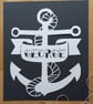 Large Bespoke Custom Personalised Unique Anchor Name papercut