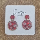Christmas resin earrings