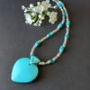 Turquoise Heart Necklace
