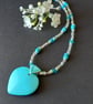Turquoise Heart Necklace