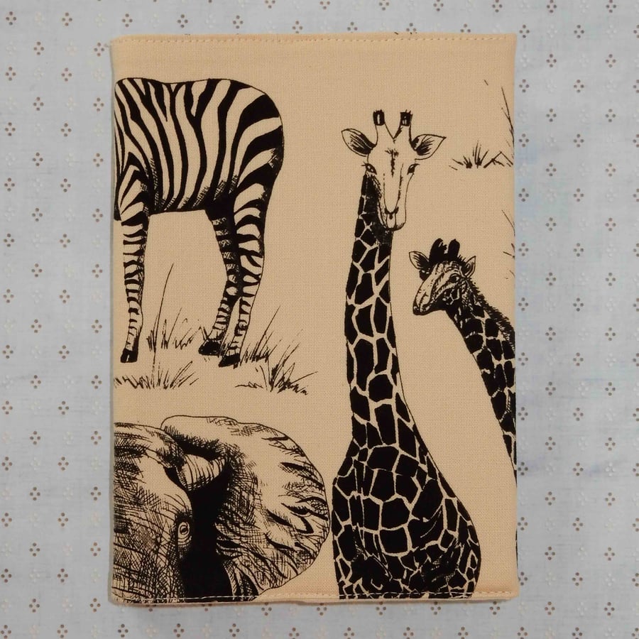 Diary African animals Giraffes and Zebras