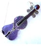 Violin Suncatcher Stained Glass Purple Music Musical Instrument  - Image 1