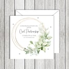 Eucalyptus Wreath Congratulations Mixed Same Sex Civil Partnership Card