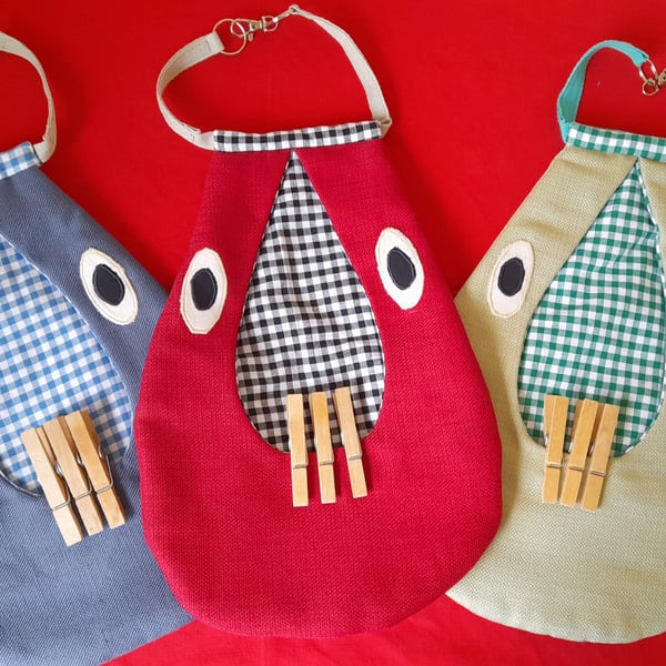 Novelty Peg Bag, Unusual Gift, Birthday, Christmas