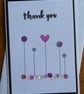 Thank You Card - Pink & Purple Sequins - Image 6