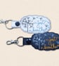 Just Breathe Keyring - Embroidered Dandelion Faux Leather Bag Charm
