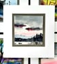 Blank HandCrafted Card Of The Moon And Scottish Loch. Any Occasion Notelet. - Image 10