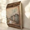 Wooden Coastal Beach Huts Wall Plaque Rustic Seaside Welsh Poplar Wood Art Sign.