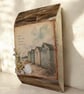 Wooden Coastal Beach Huts Wall Plaque Rustic Seaside Welsh Poplar Wood Art Sign.