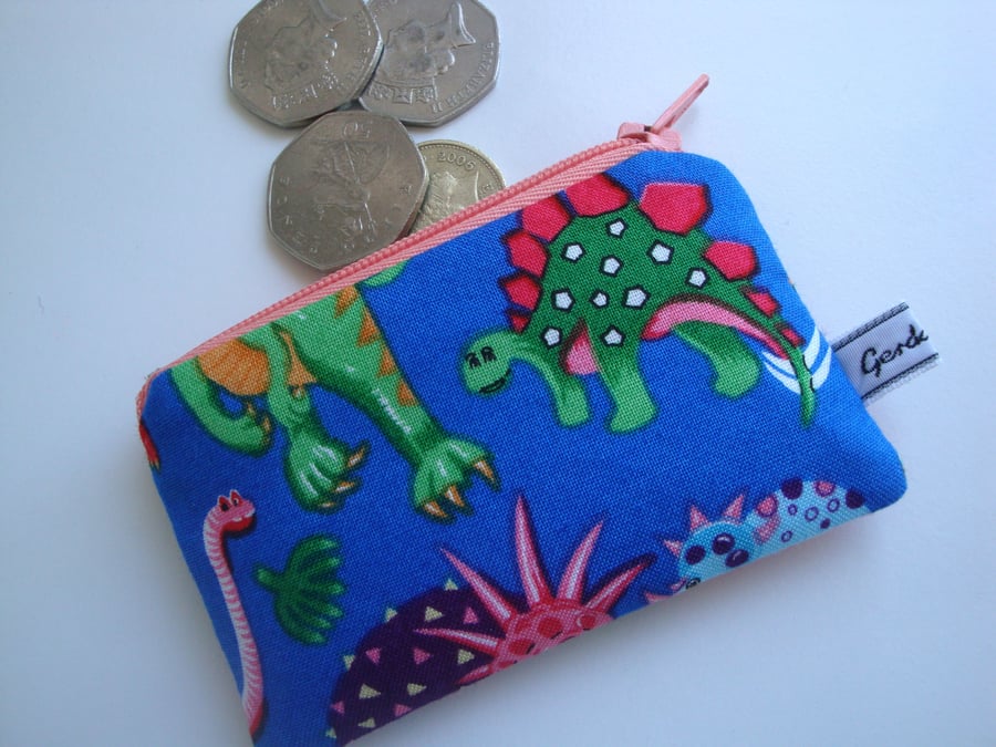 Kids Coin Purse - Dinosaur purse 
