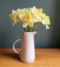 White pottery Jug, Stoneware Flower Vase 400ml