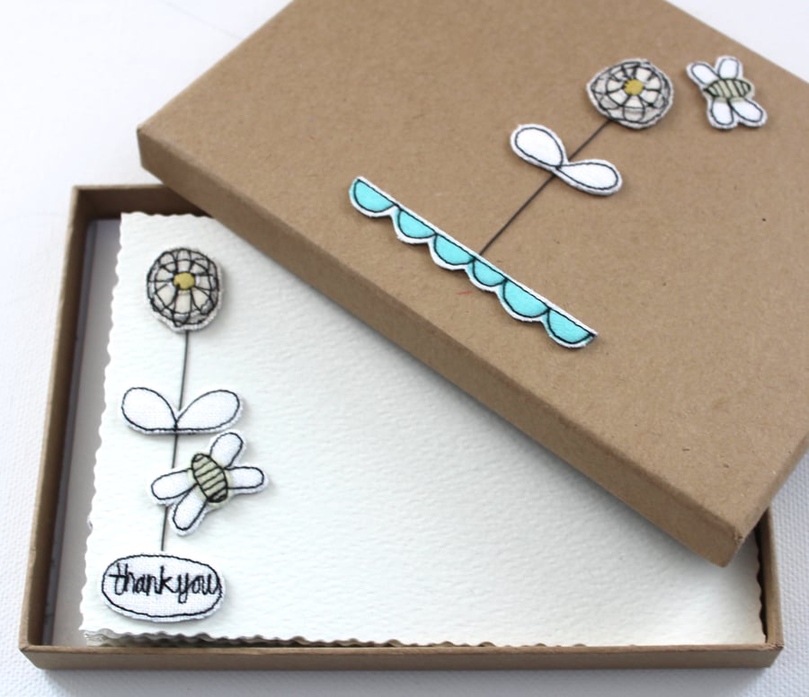 'Bloom and Bee' - A Box of Six Postcards with Envelopes
