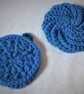 Crocheted face and body scrubbies set - red or blue - Image 2