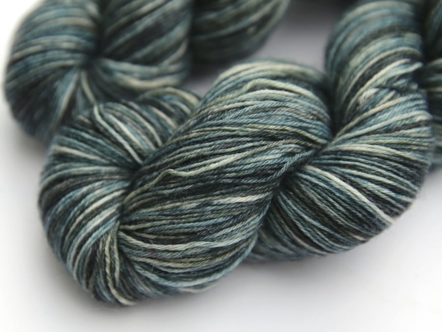 SALE: Storm Warning - Superwash wool nylon 4-ply yarn