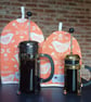 Cafetiere Cosy in Narvik Birds Burnt Orange Fabric - Image 1